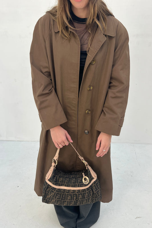 Vintage Straight Trenchcoat Brown
