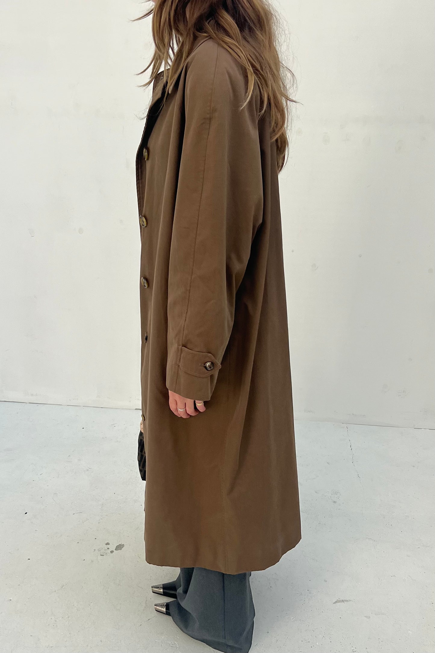 Vintage Straight Trenchcoat Brown