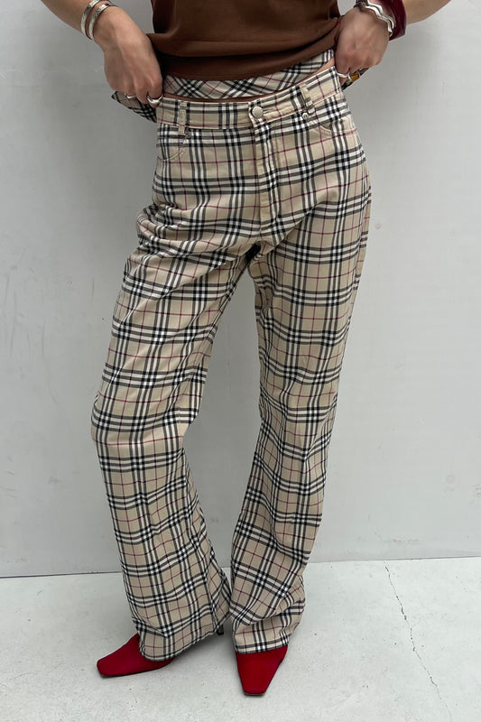 Vintage Nova check Straight Fit Pants