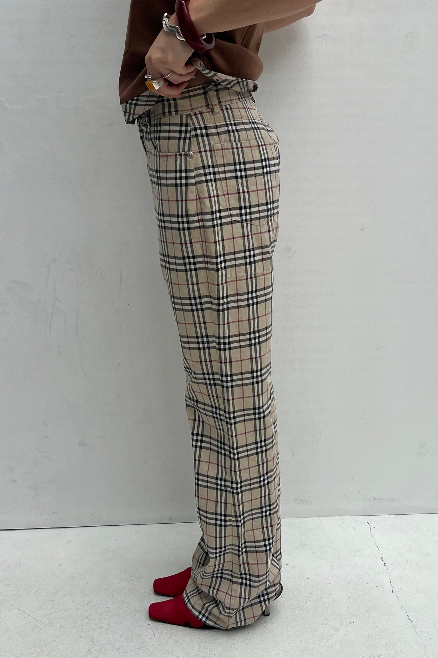 Vintage Nova check Straight Fit Pants
