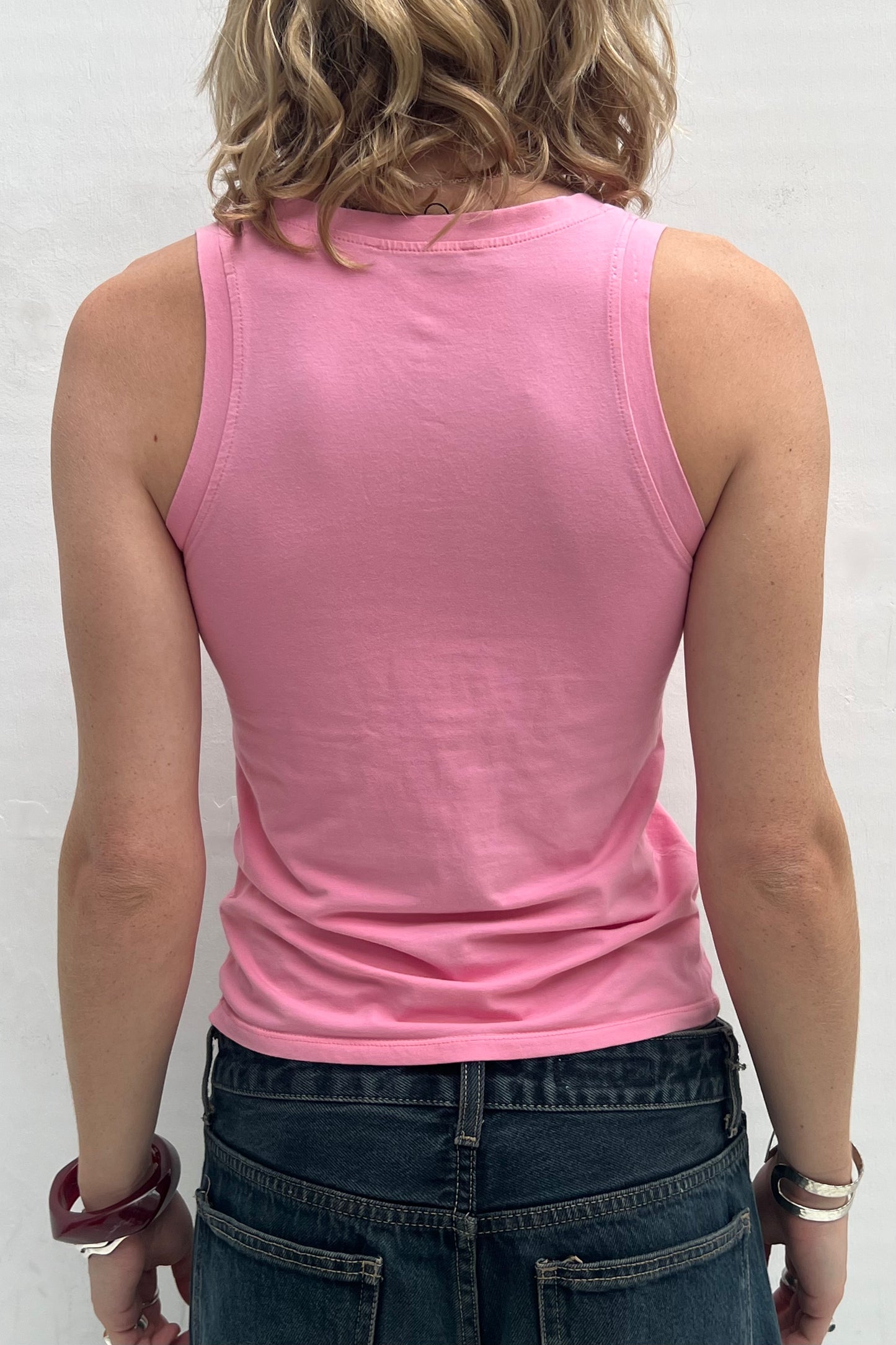 Vintage Pink Horses Tank Top -