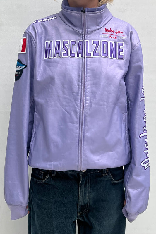 Vintage Mascalzone Latino Lilac Bomber Jacket