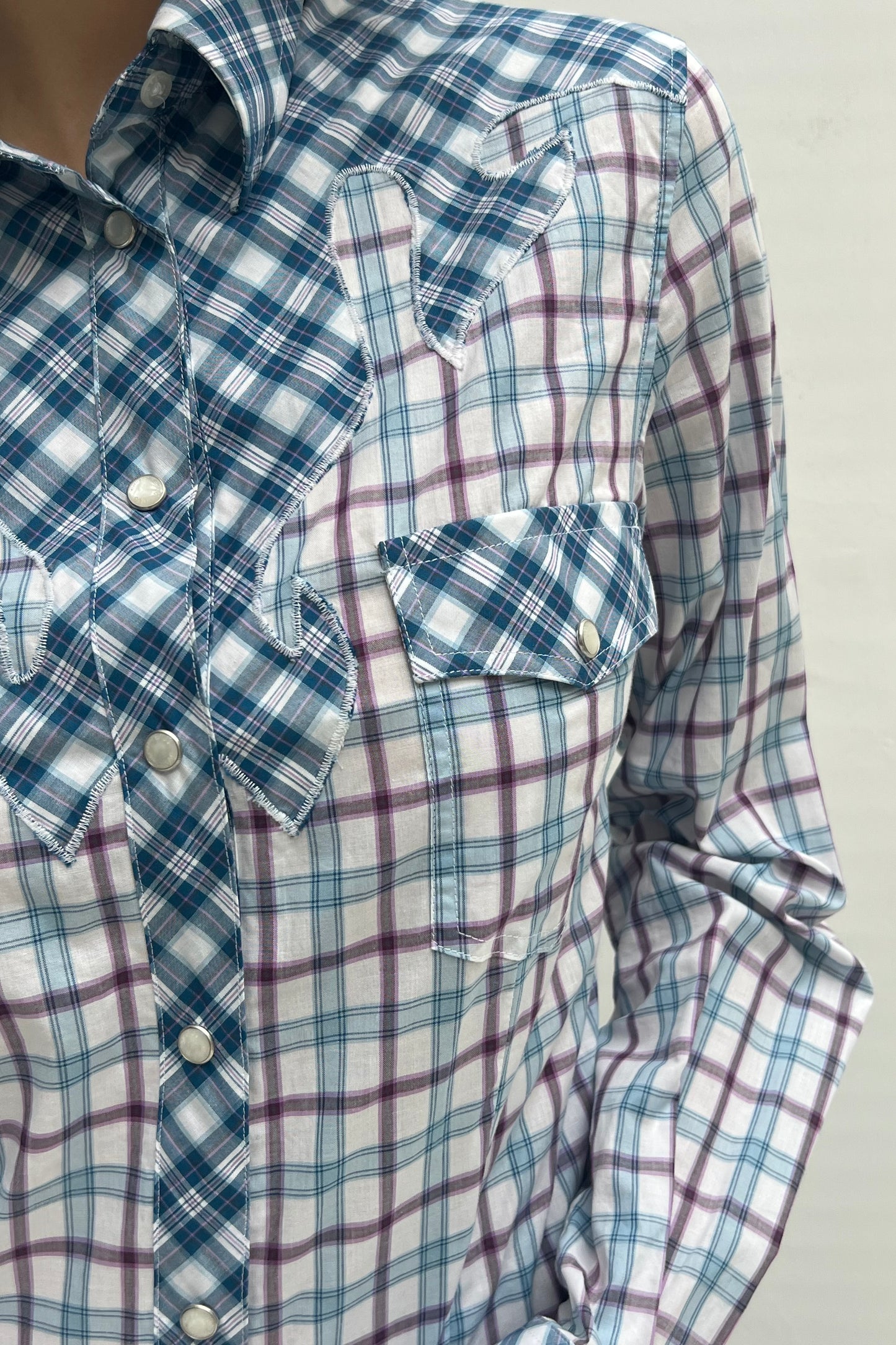Vintage Checked Cowgirl Blouse