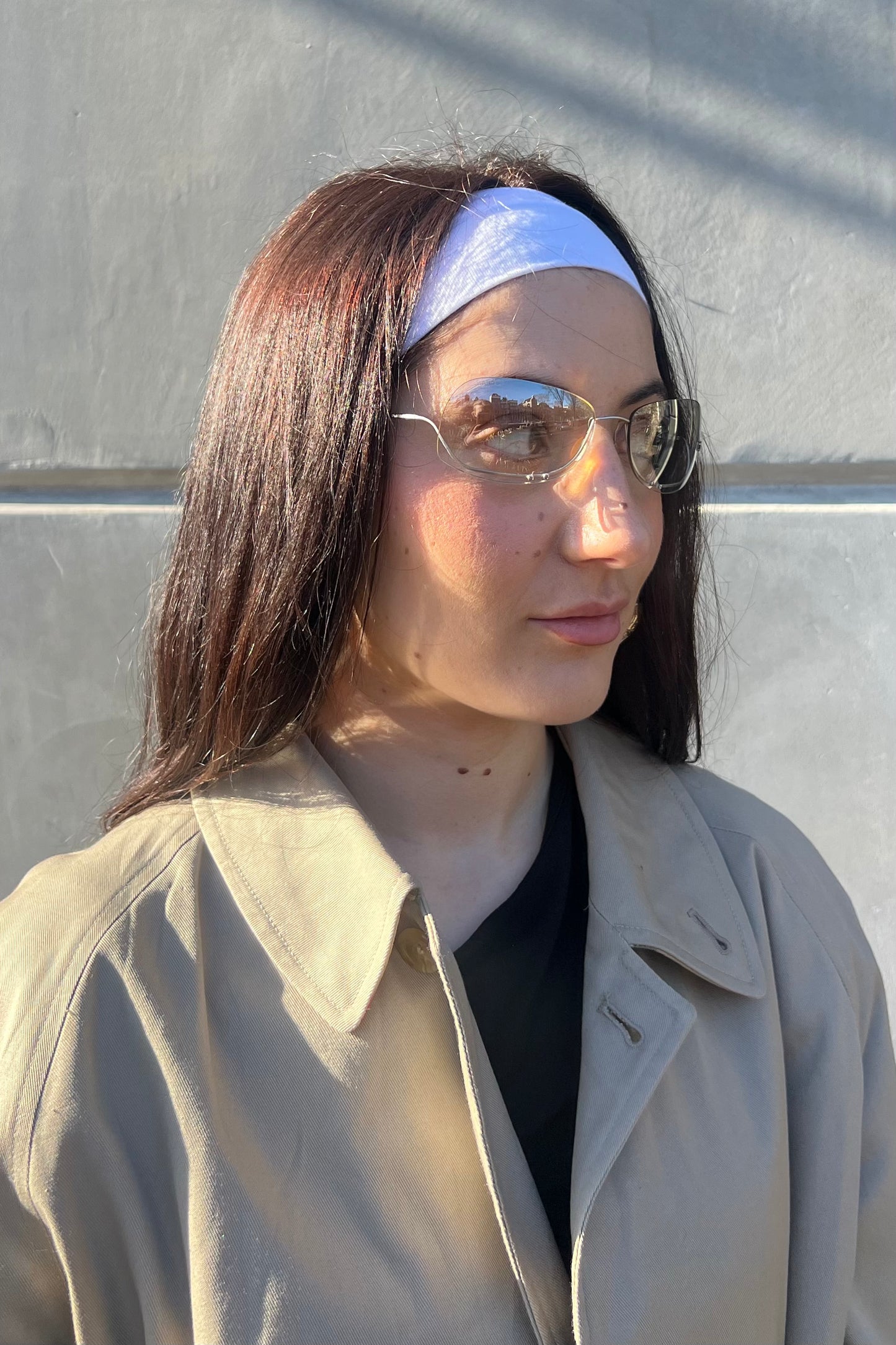 Vintage Transparant Pearl Detail Sunglasses