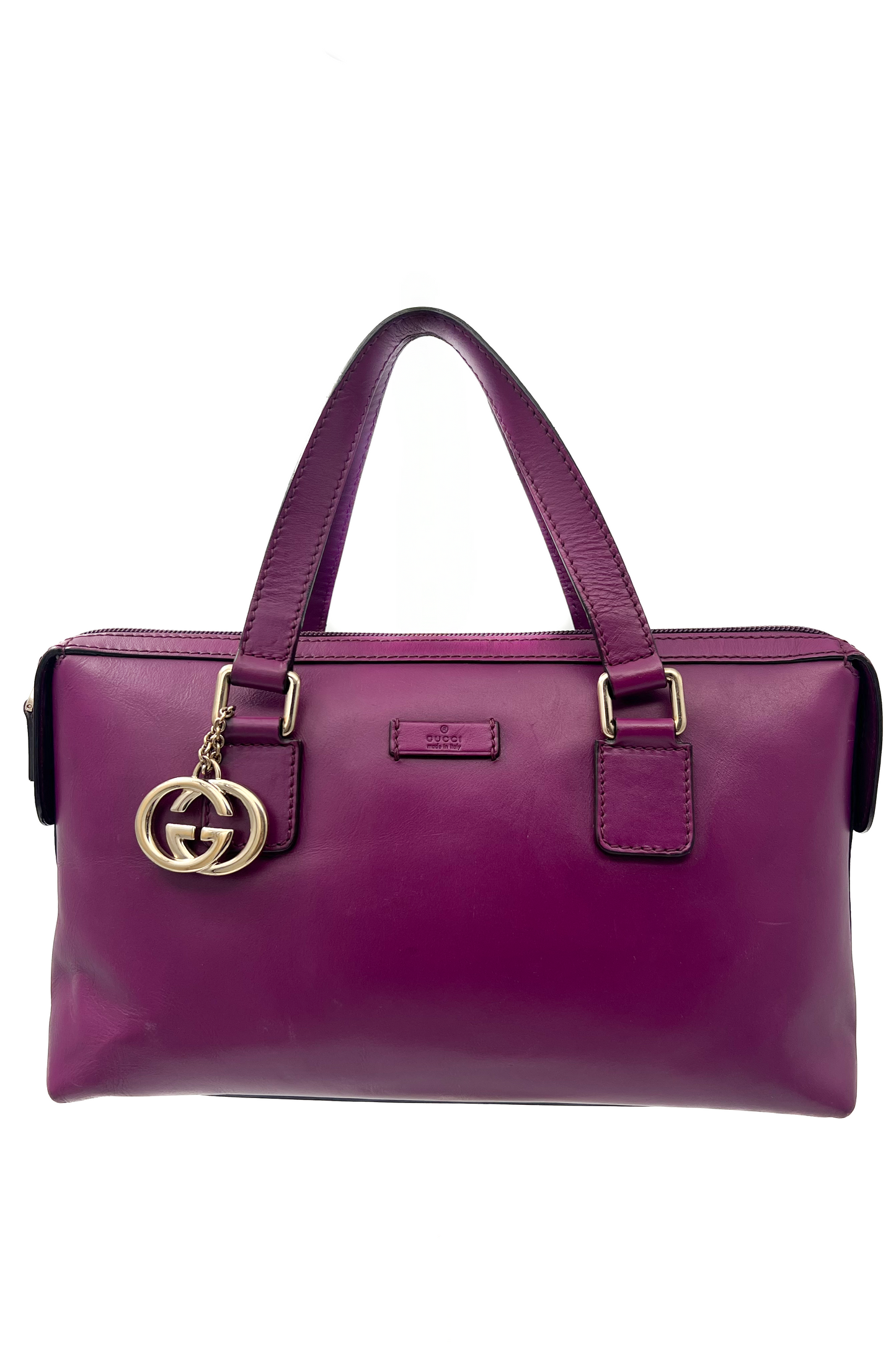 Vintage Purple Leather Bag
