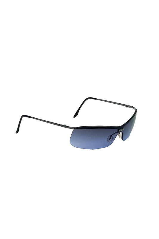 Vintage Purple Rimless Speedy Sunglasses