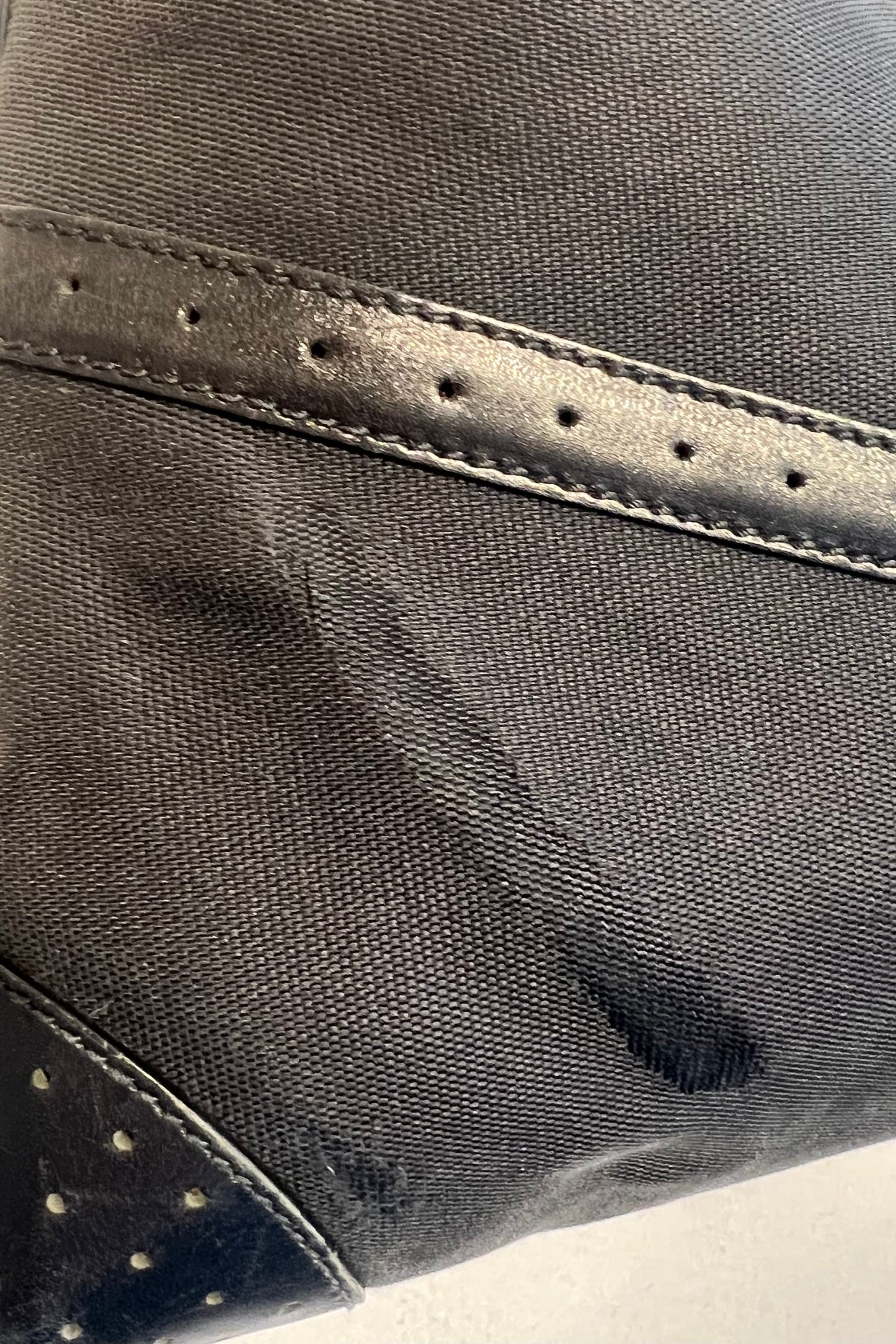 Vintage Black & Silver Shoulder Bag