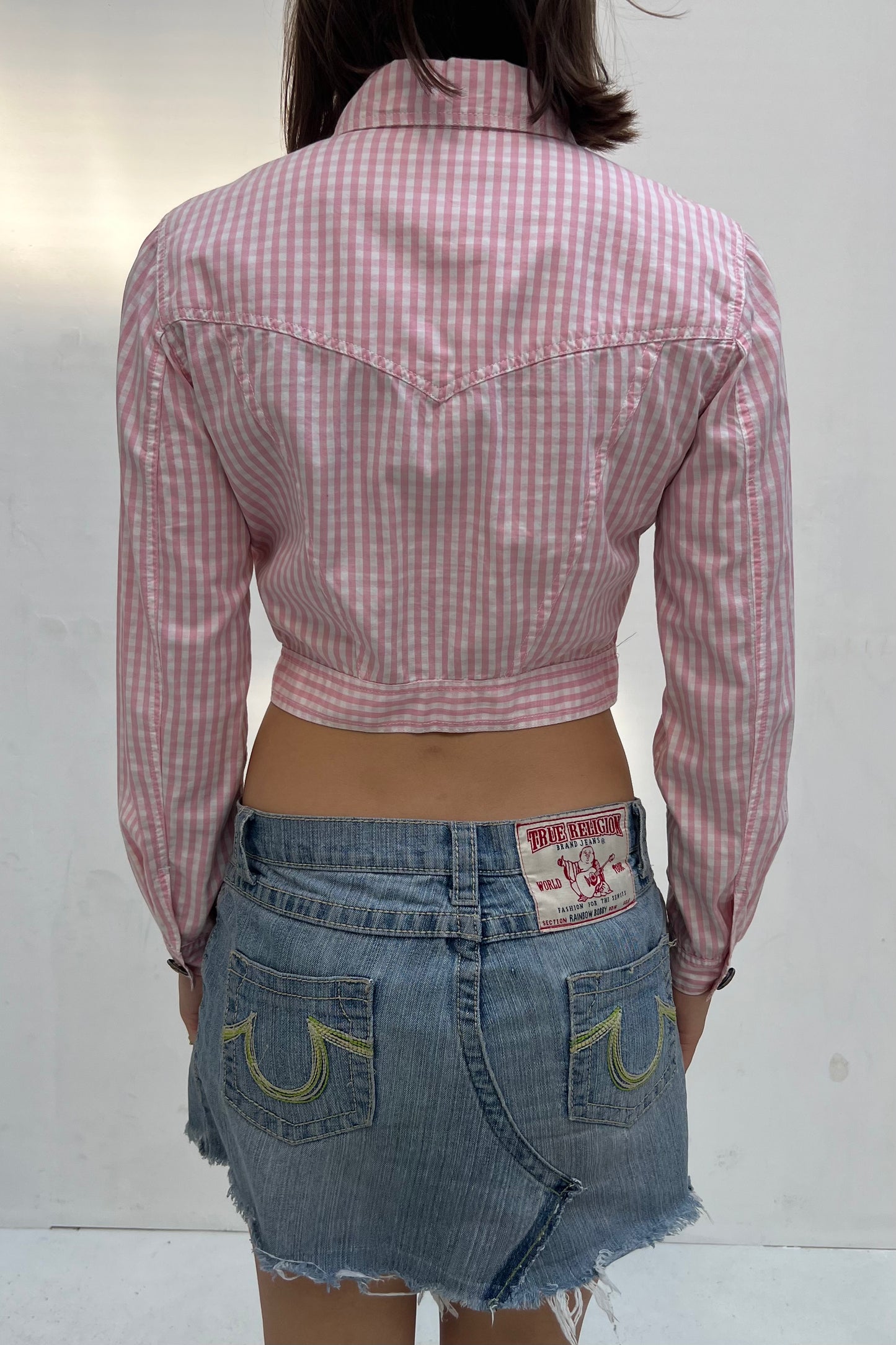 Vintage Baby Pink Gingham Jacket