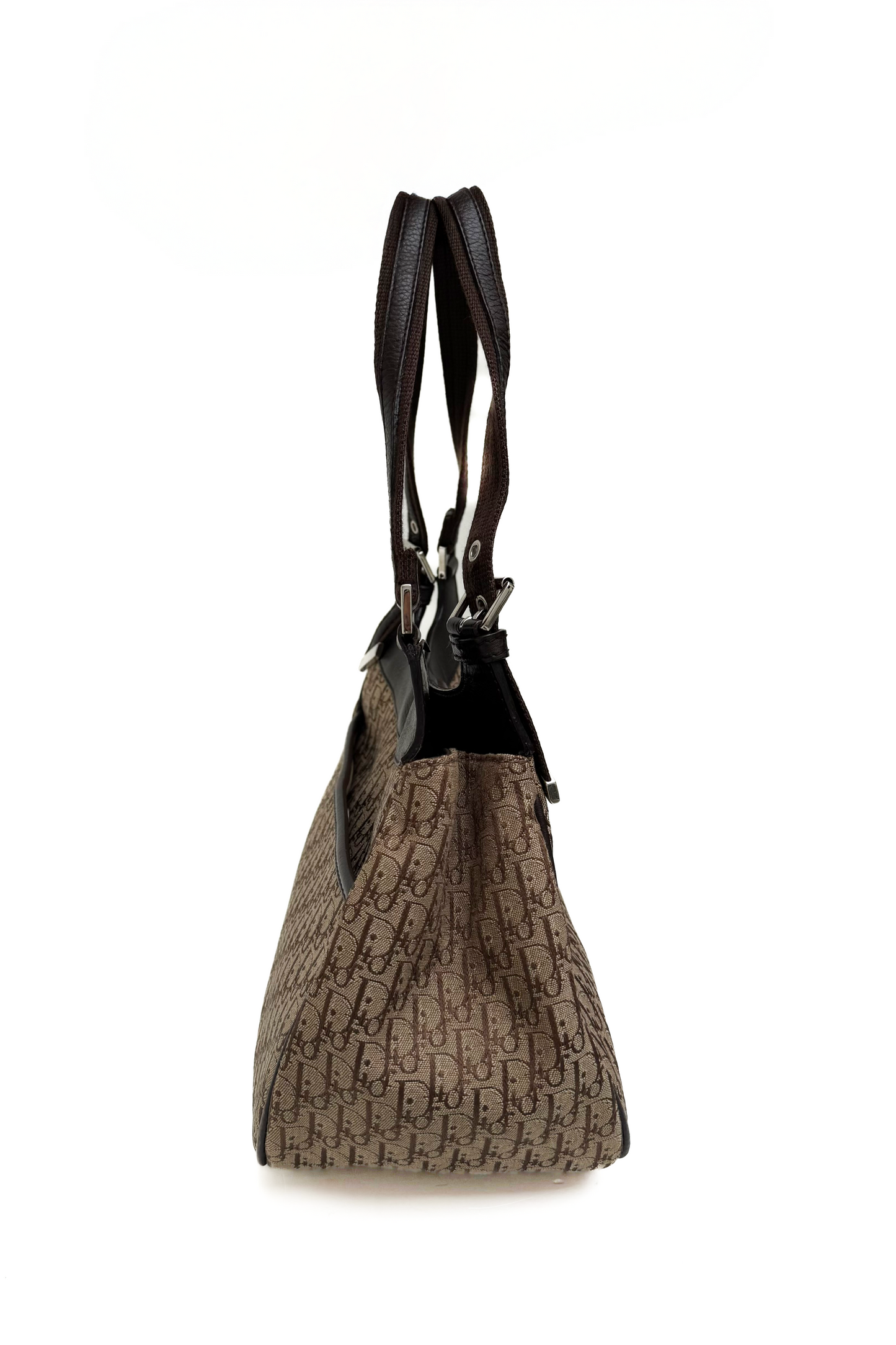 Vintage Brown Street Chic Trotter Double Handle Bag