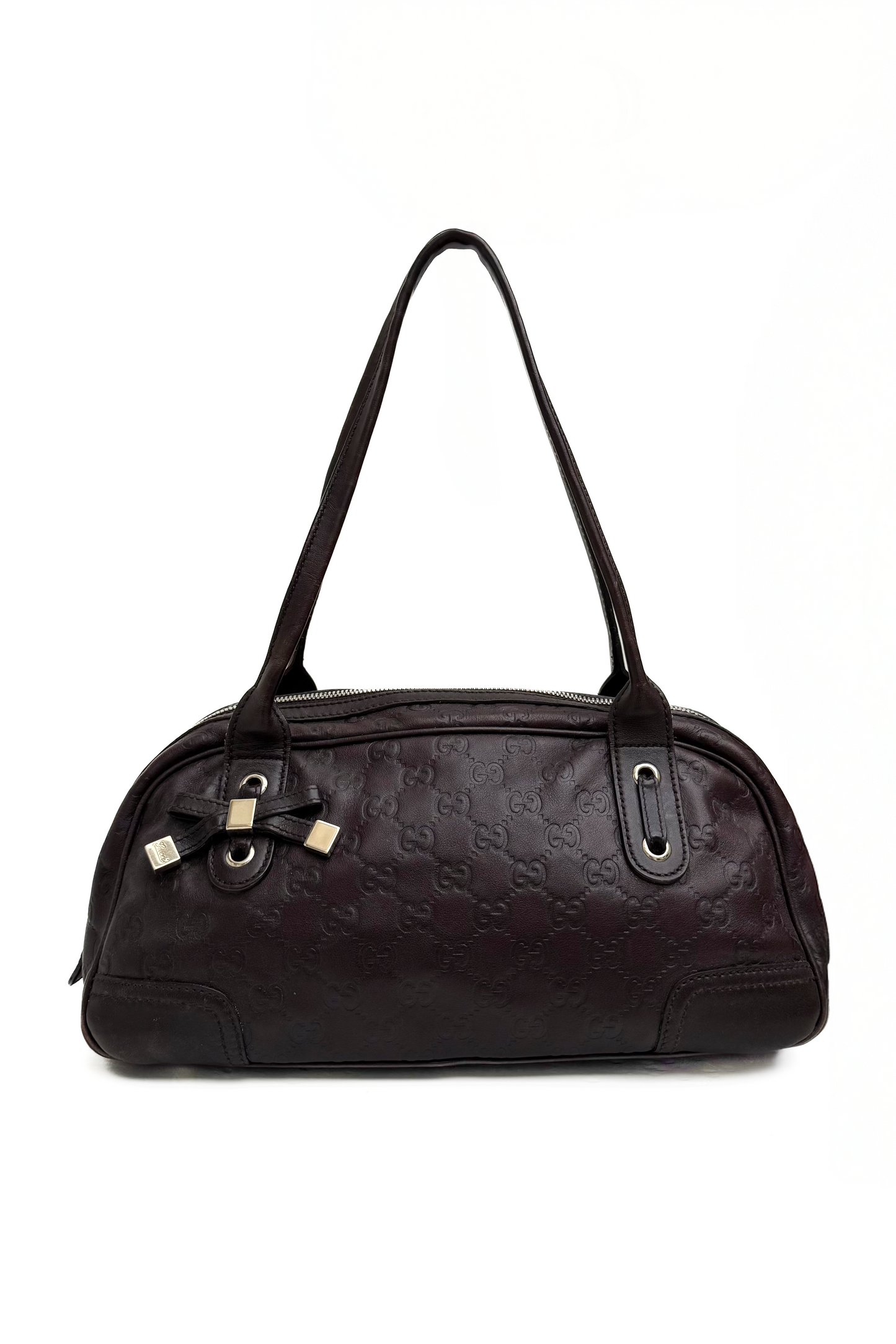 Vintage Chocolate Guccissima Princy Handbag