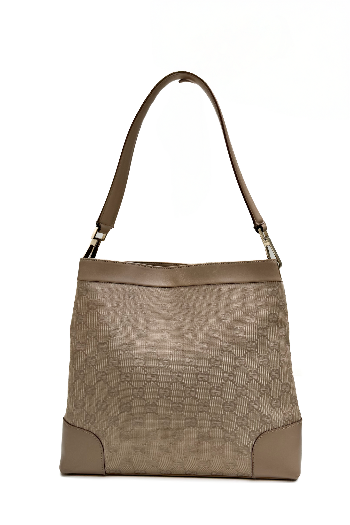 Vintage Sand Monogram Classic Shoulder Bag