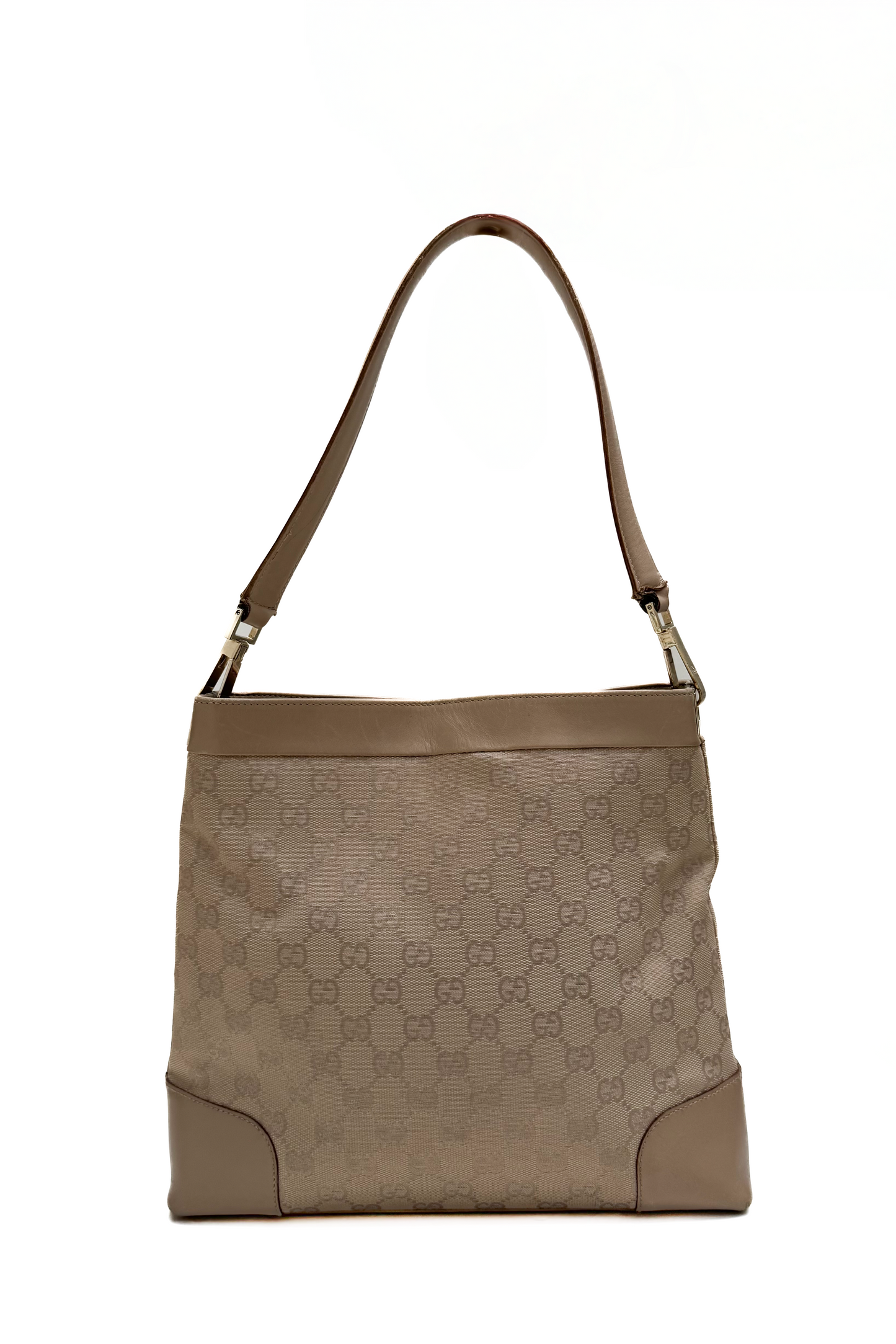 Vintage Sand Monogram Classic Shoulder Bag
