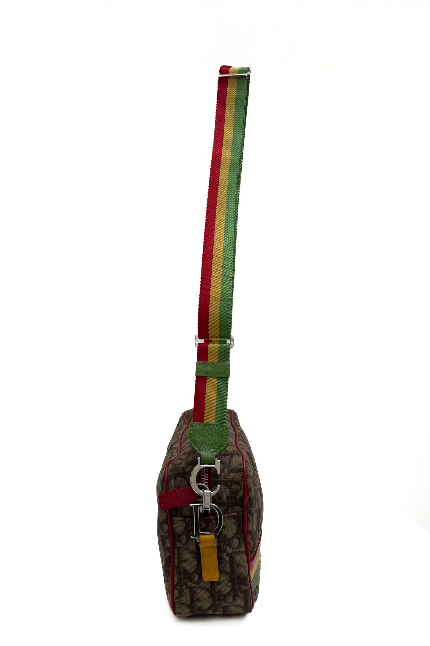 Vintage Rasta Oblique Cross Body Camera Bag