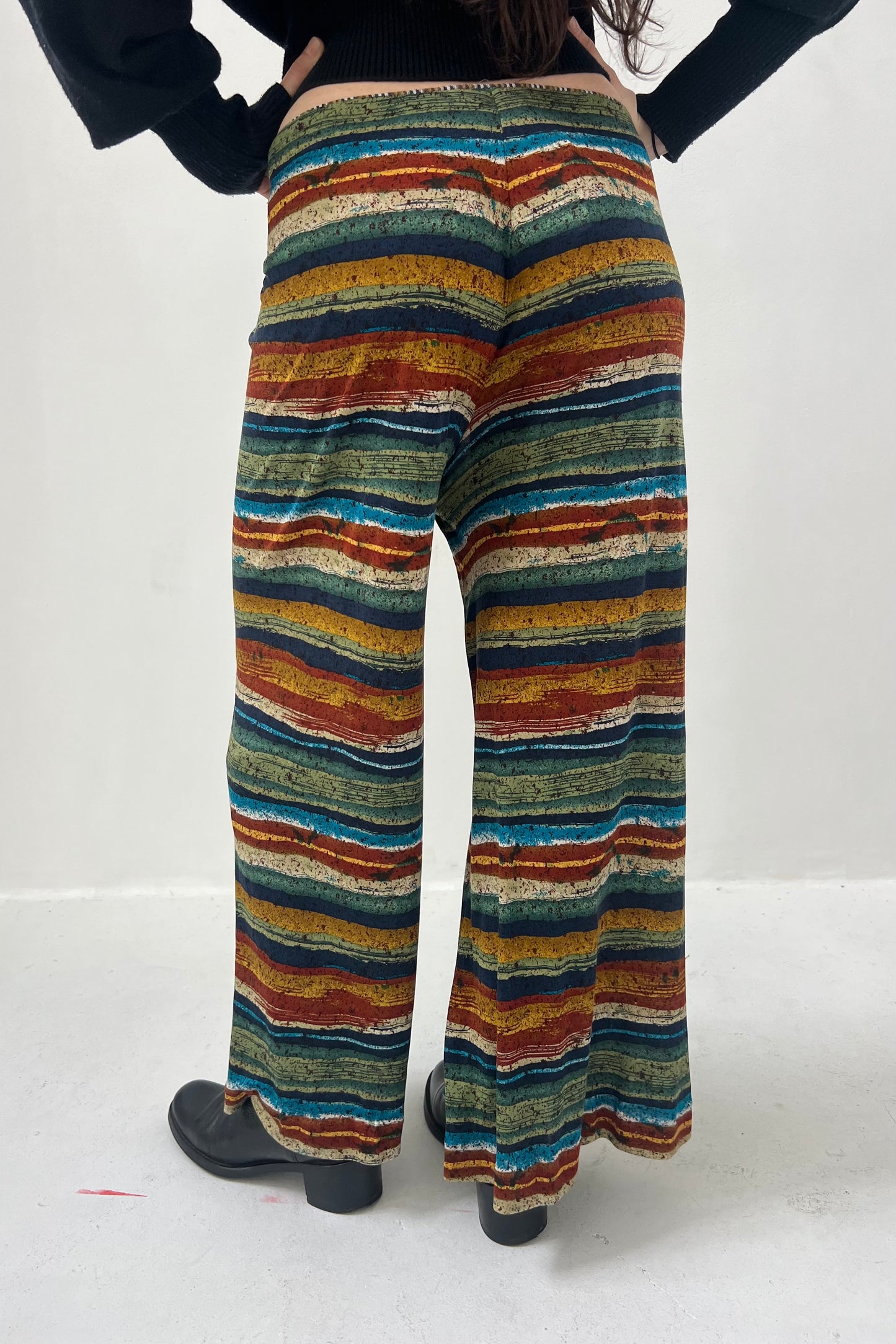 Vintage Loose Striped Pants