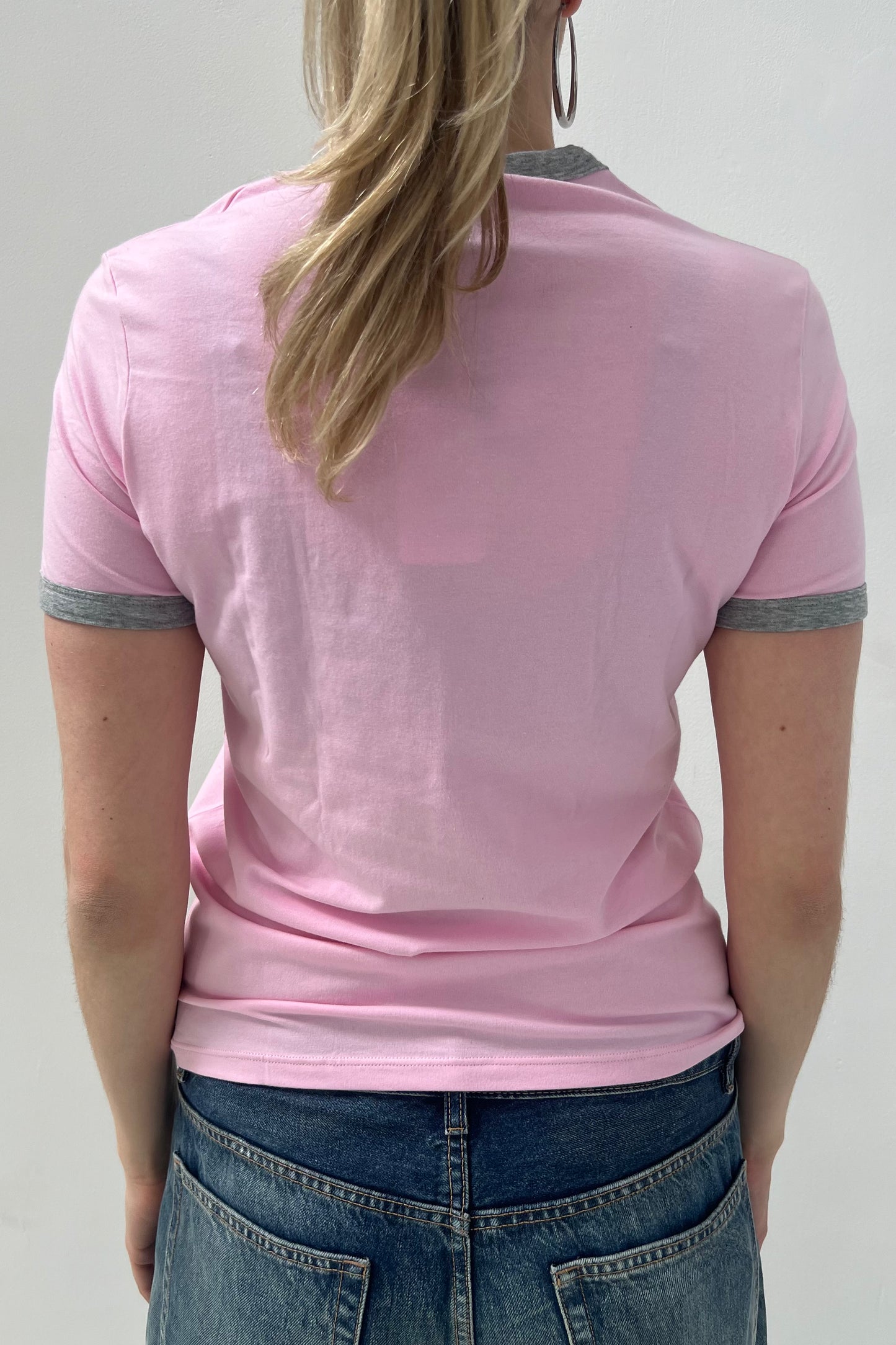 Vintage Pink & Grey Details Tee