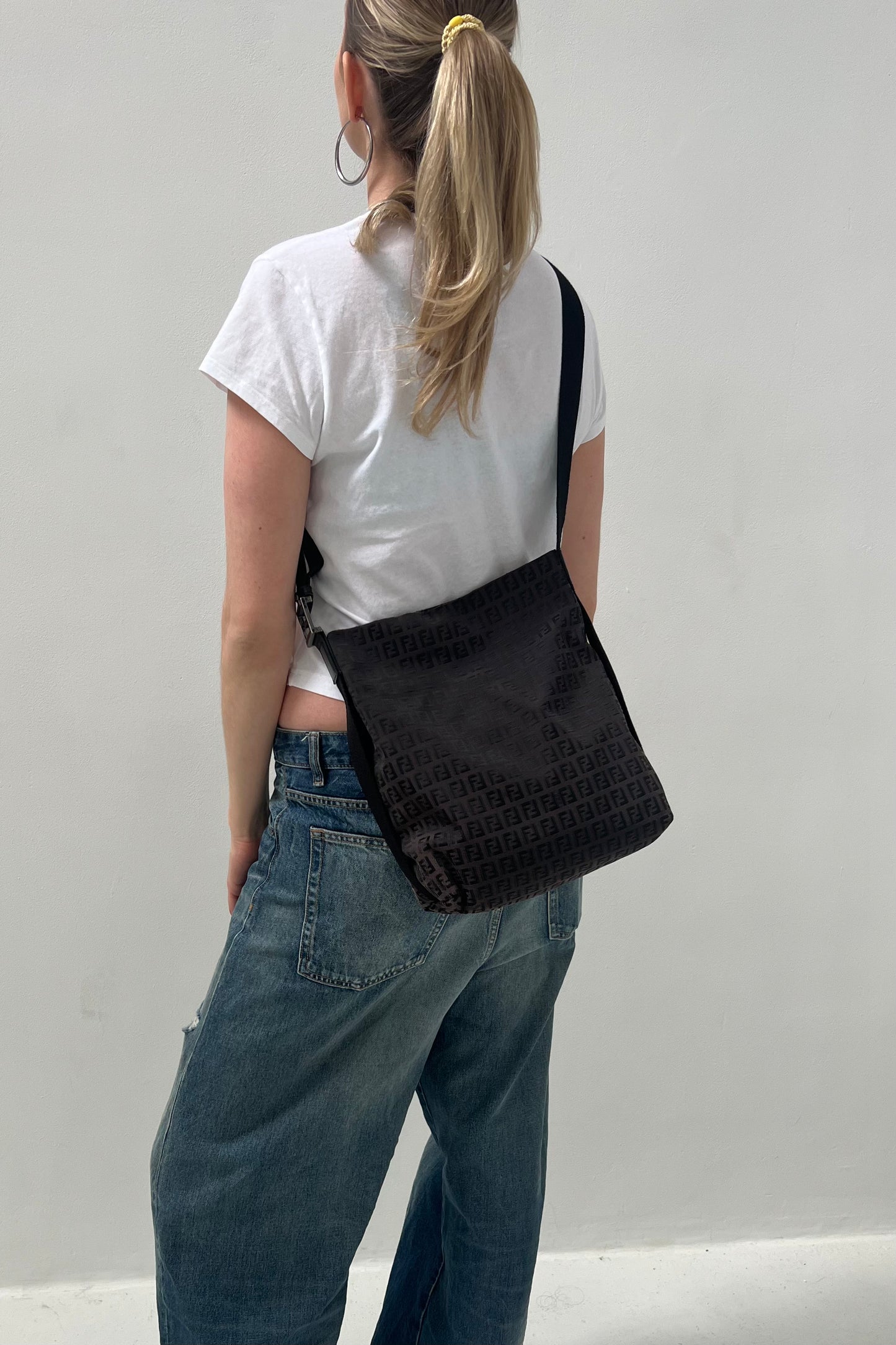 Vintage Chocolate Zucca Crossbody Bag