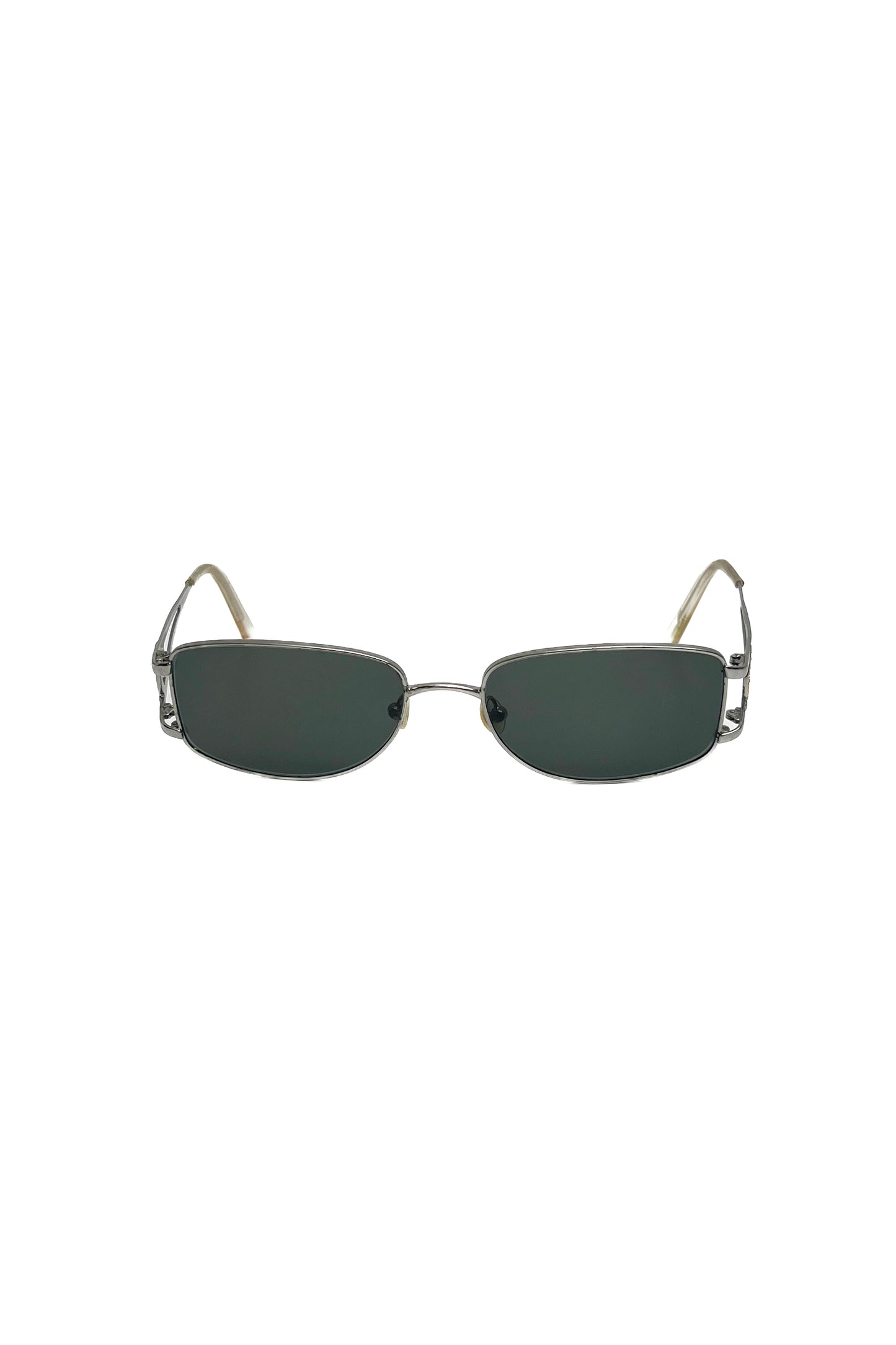 Vintage Strass Silver Frame Sunglasses