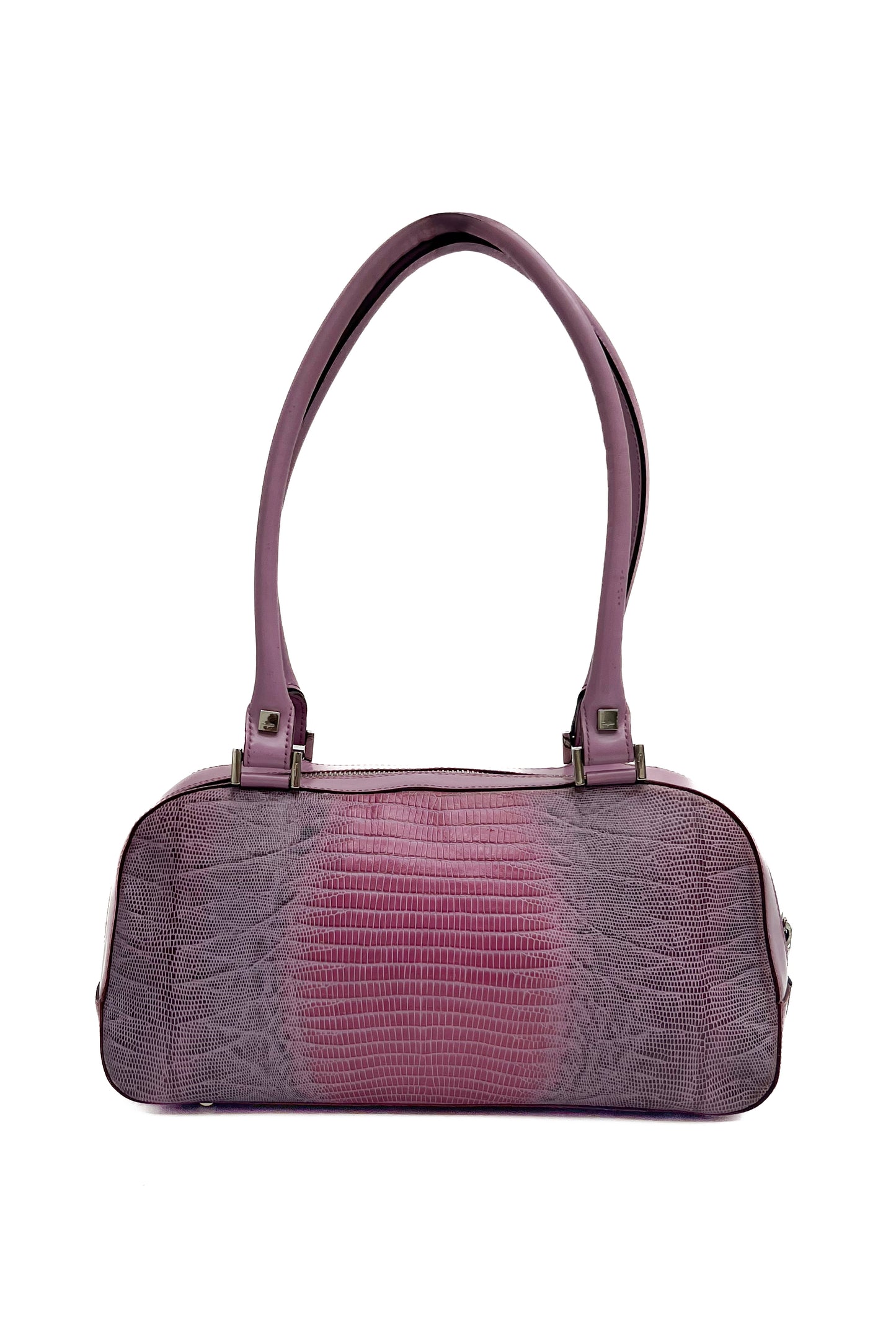Vintage Pink Lizzard Shoulder Bag