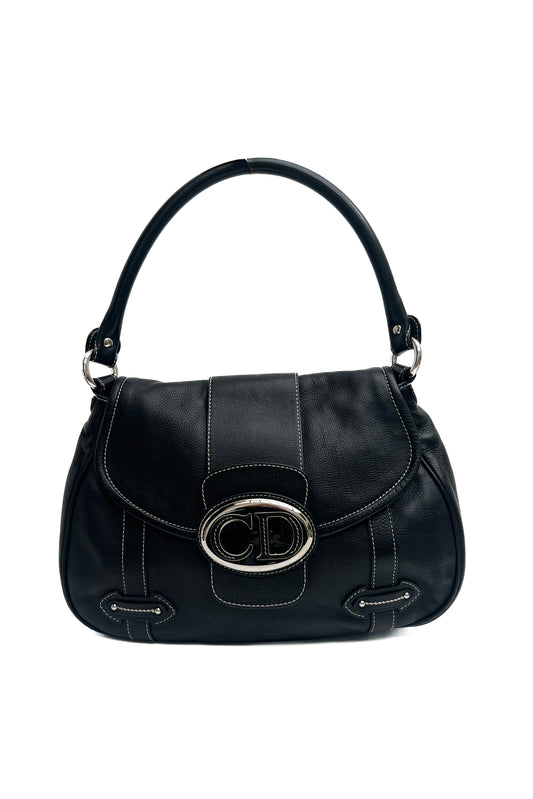 Vintage Black & Silver Logo Street Chic Bag
