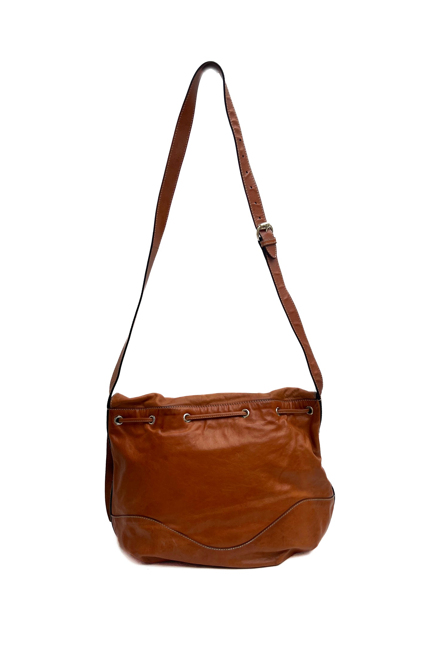 Vintage Leather Tattoo Print Cross Body Bag