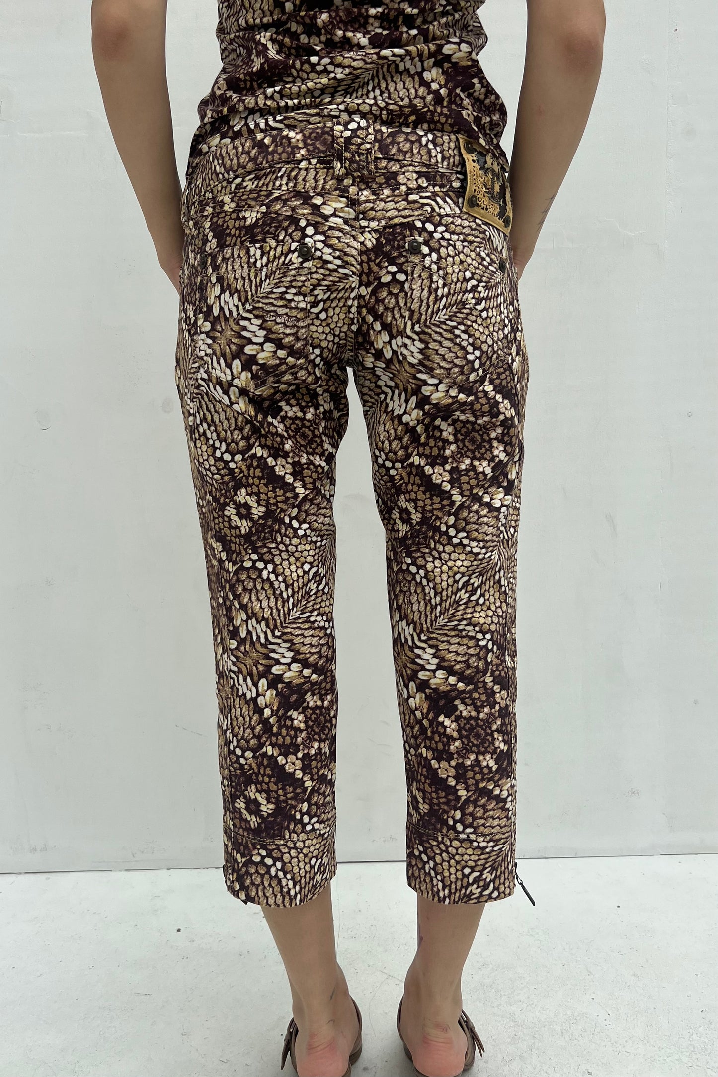 Vintage Snake Capri Pants -