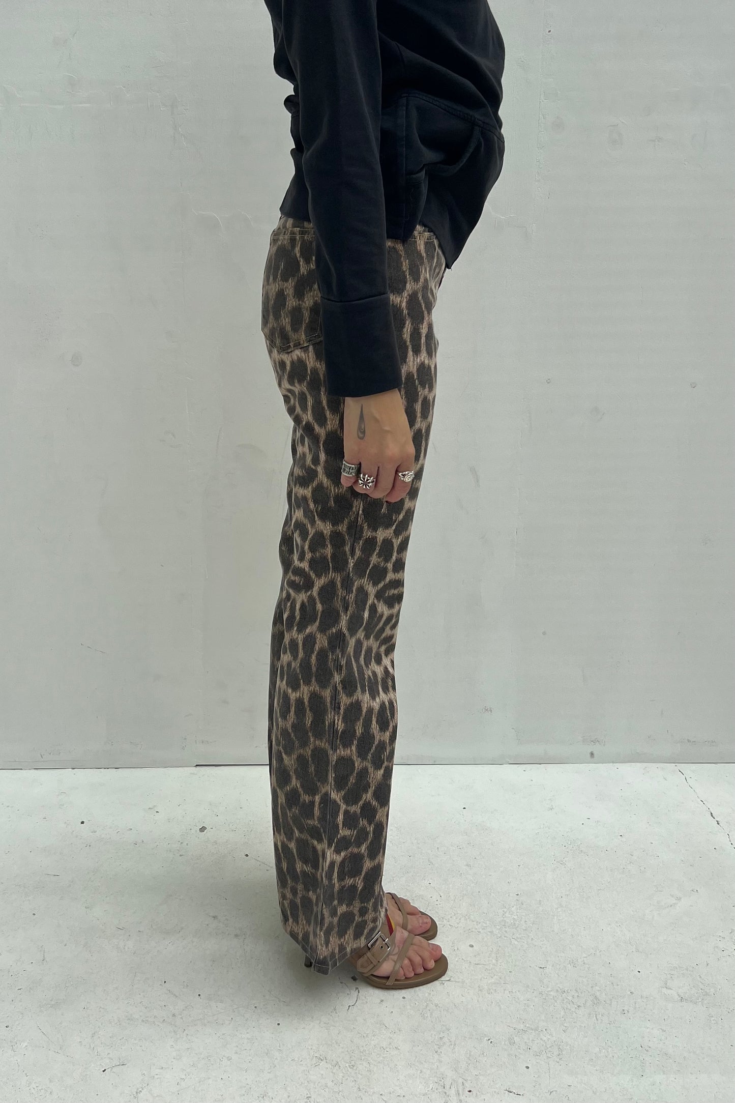 Vintage Leopard & Cream Pants