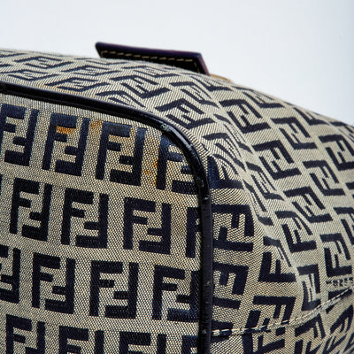 Navy Zucca Bucket Shoulder Bag