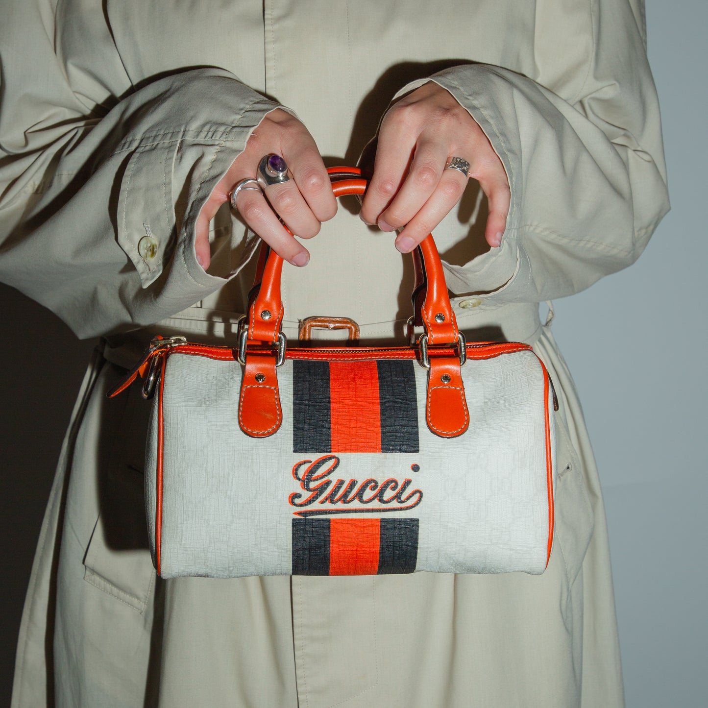 Vintage Gucci Mini Orange Boston Joy Bag