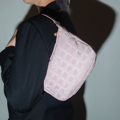 Baby Pink Canvas Pochette