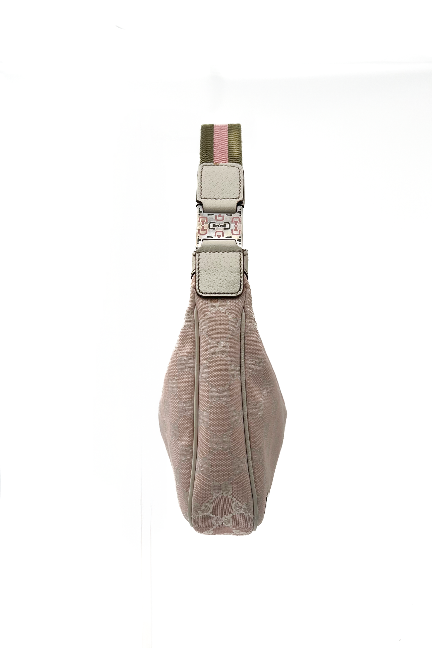 Vintage Pink Monogram & Cream Charmy Shoulder Bag