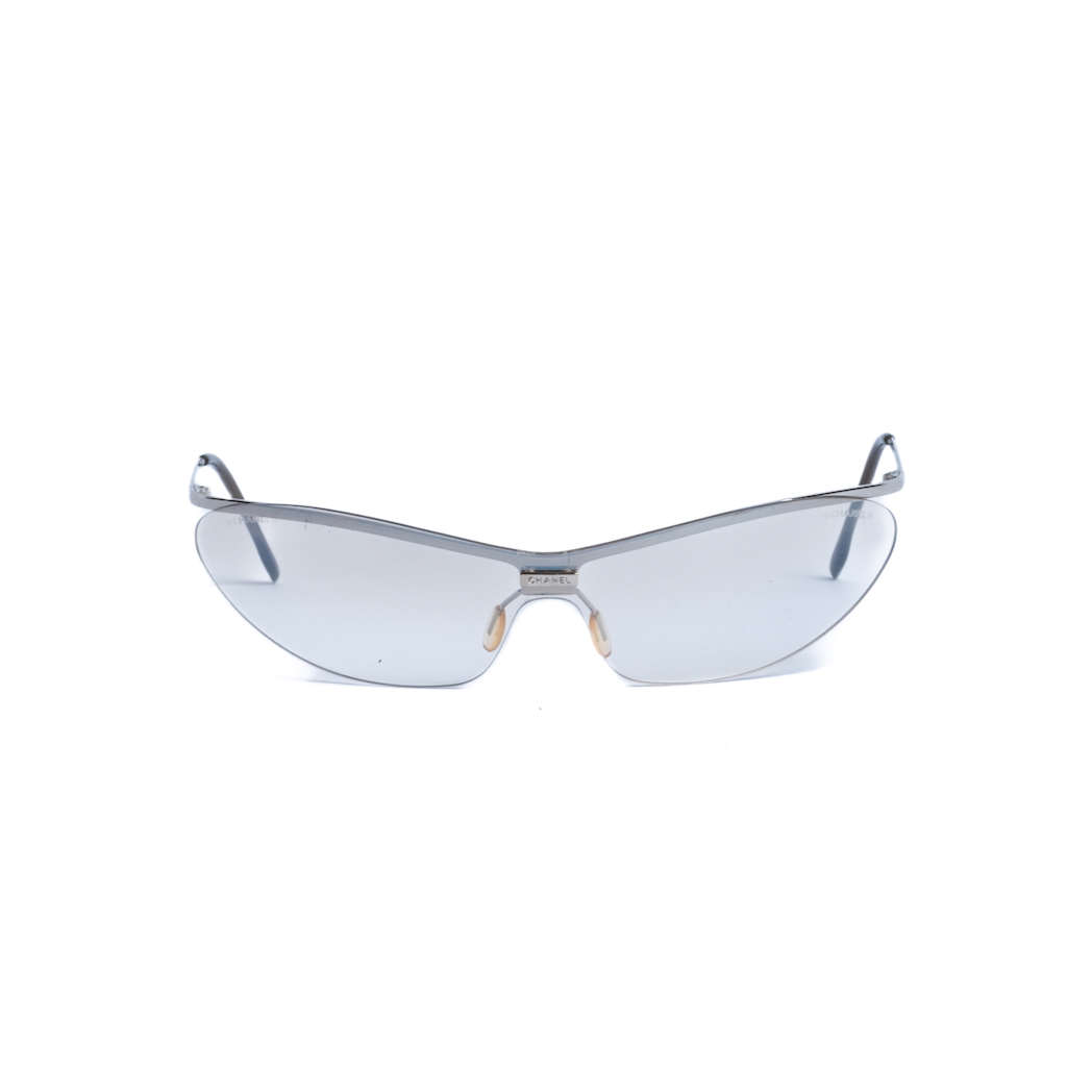 Vintage Transparent Rimless Speedy Sunglasses