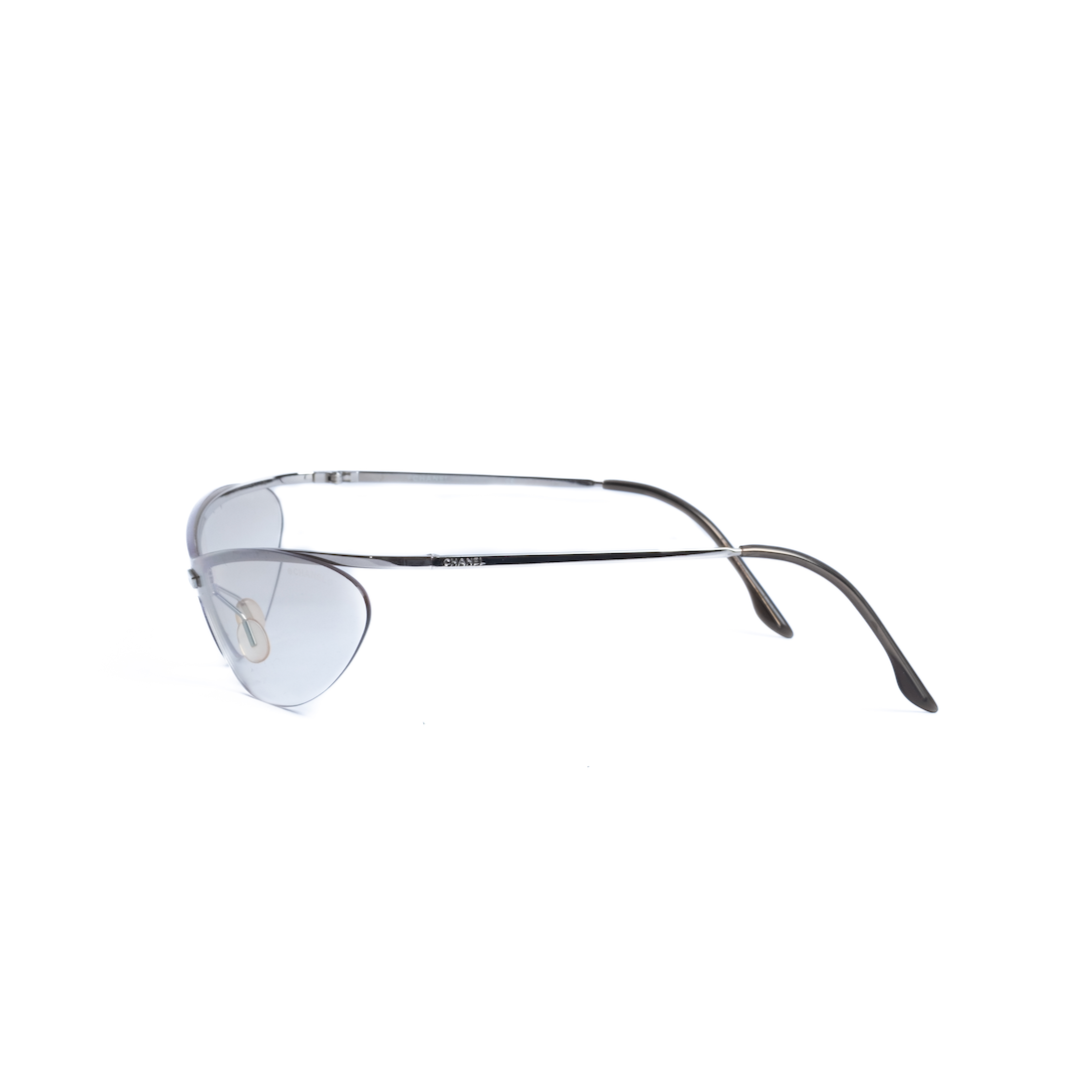 Vintage Transparent Rimless Speedy Sunglasses