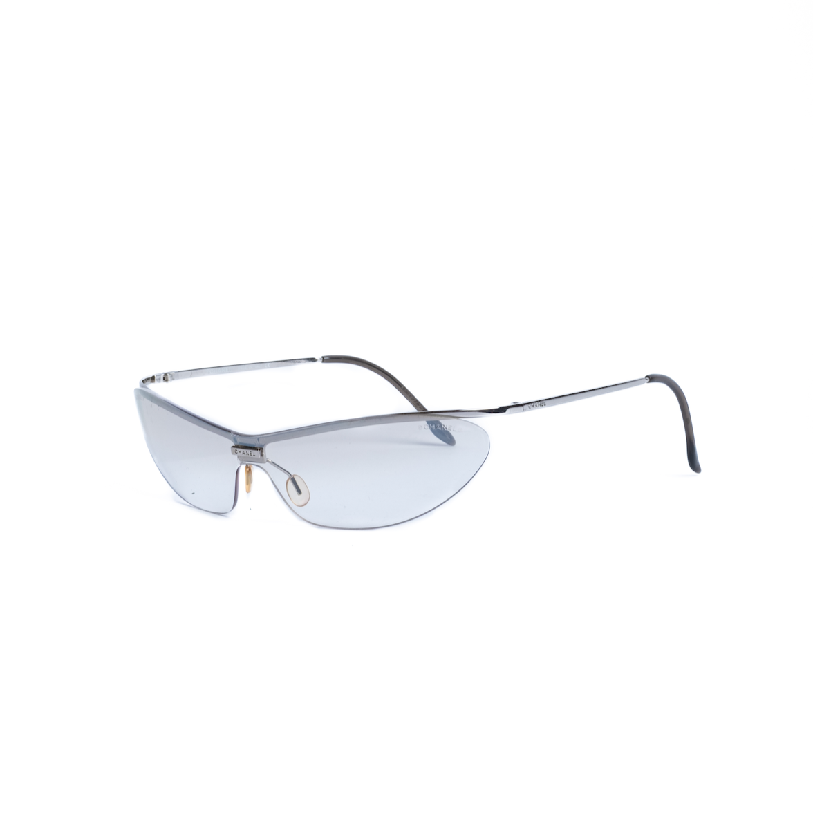 Vintage Transparent Rimless Speedy Sunglasses