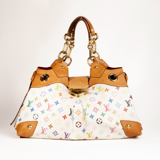 Vintage Louis Vuitton x Takashi Murakami White Ursula Bag