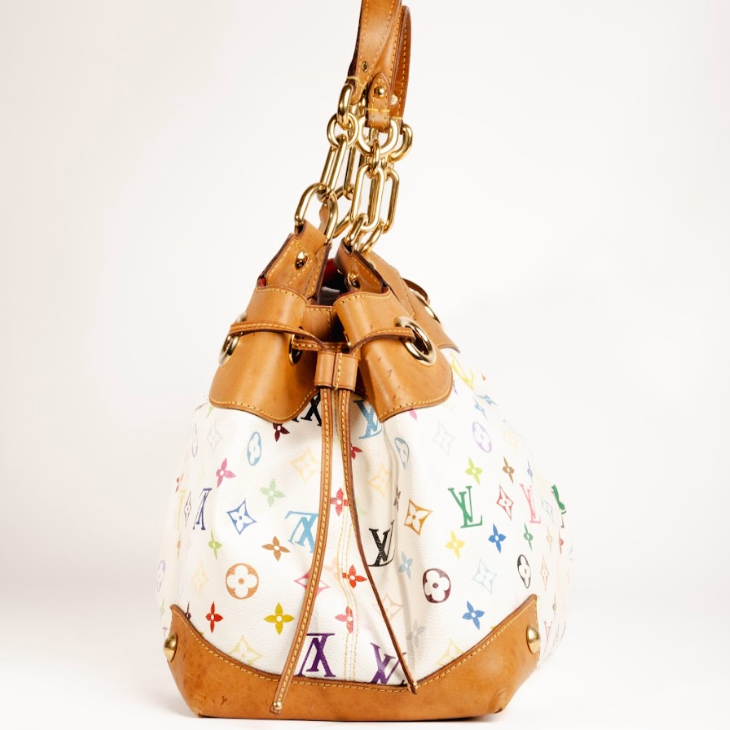 Vintage Louis Vuitton x Takashi Murakami White Ursula Bag