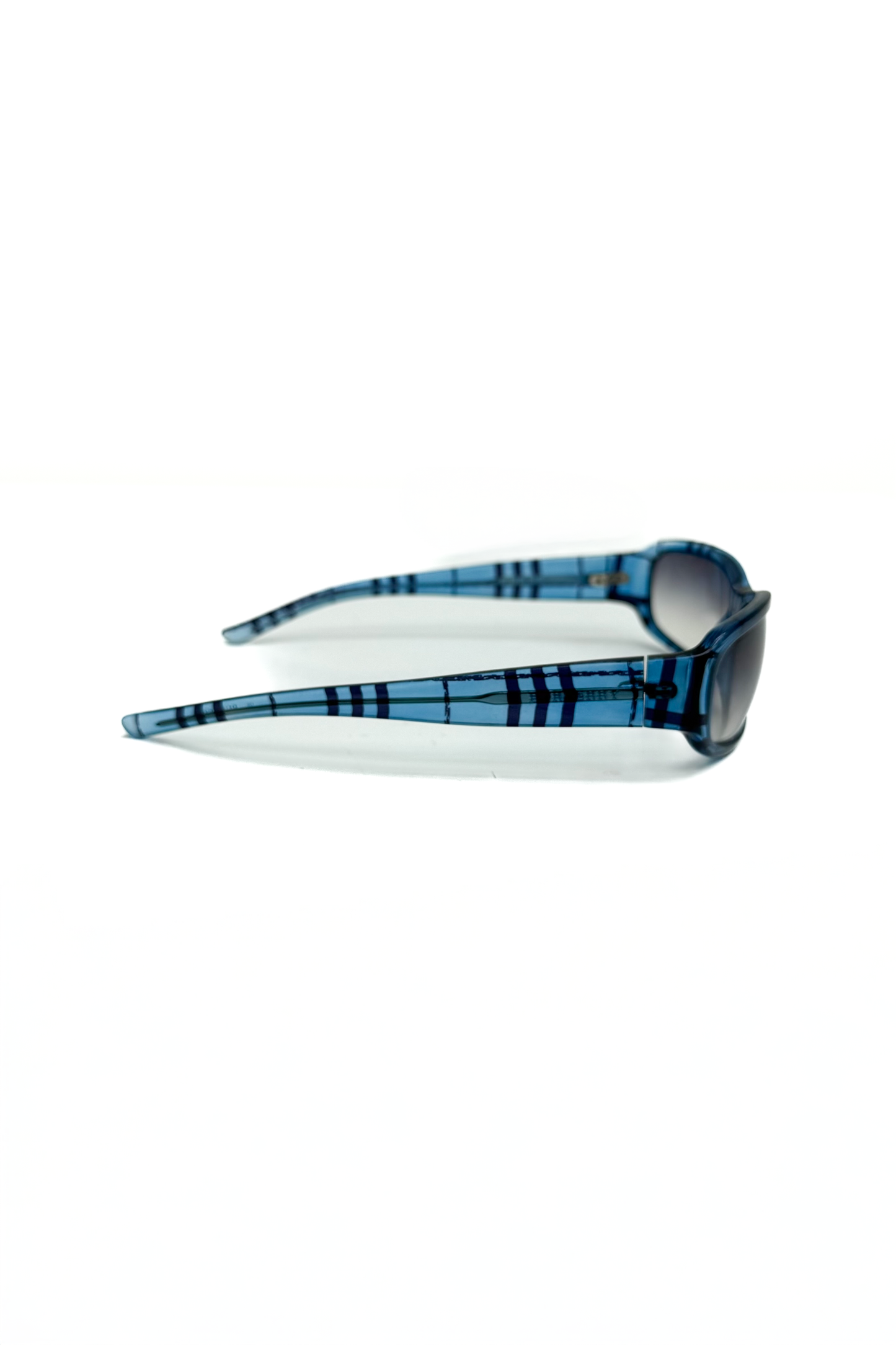 Vintage Blue Check Sunglasses