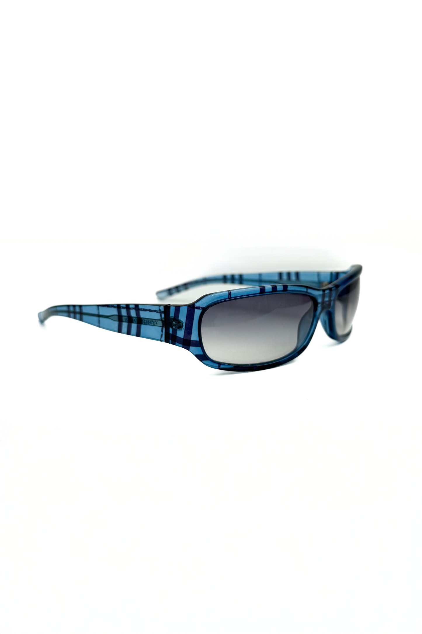 Vintage Blue Check Sunglasses