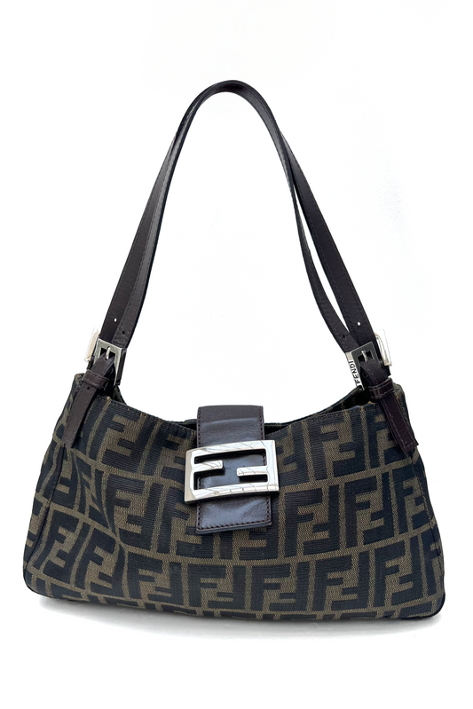 Vintage Classic Zucca Double Handle Baguette Bag