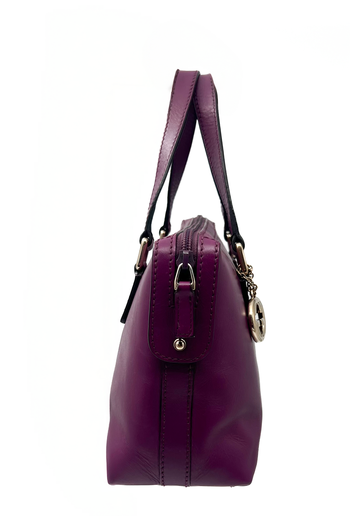 Vintage Purple Leather Bag